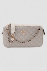 GUESS Torebka damska w kolorze taupe Giully II. Brązowe kopertówki Guess, z aplikacjami, z materiału, bez dodatków. W wyprzedaży za 608.99 zł.