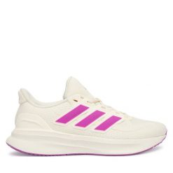 Buty do biegania adidas. Białe buty do biegania adidas, bez wzorów, bez zapięcia, do biegania. Za 349.99 zł.