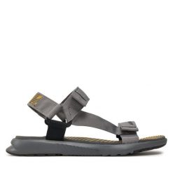 Sandały adidas. Szare sandały adidas, bez wzorów, sportowe, bez obcasa, bez zapięcia. Za 219.99 zł.