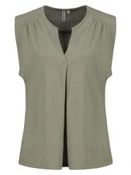 Eight2Nine Bluzka w kolorze khaki rozmiar: M. Brązowe bluzki Eight2Nine, m, bez wzorów, bez kołnierzyka, bez ramiączek. Za 43.99 zł.