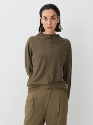 Someday Sweter w kolorze khaki rozmiar: 36. Brązowe swetry someday., bez wzorów, bez ramiączek. Za 83.62 zł.