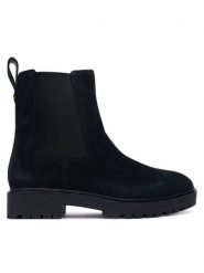 LAUREN RALPH LAUREN Sztyblety Allyson 802974477003 Czarny. Czarne botki Lauren Ralph Lauren, bez wzorów, ze skóry, bez obcasa, na płaskiej podeszwie, bez zapięcia. Za 579.99 zł.