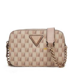 Torebka Guess. Czerwone listonoszki Guess, z aplikacjami, bez dodatków. Za 489.99 zł.