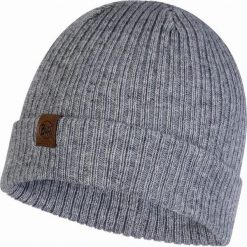 Czapka Zimowa dla dorosłych Buff Knitted Hat. Szare czapki zimowe Buff, bez wzorów, z dzianiny, sportowe. Za 139.99 zł.