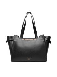 Guess Torebka HWAMGP L5481 Czarny. Czarne shopper bag Guess, z aplikacjami, ze skóry, bez dodatków. Za 2,159.00 zł.