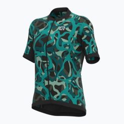 Koszulka rowerowa damska Alé Maglia Donna MC Woodland. Zielone t-shirty sportowe ALÉ CYCLING, xl, bez wzorów, z elastanu, bez ramiączek, rowerowe. Za 199.00 zł.