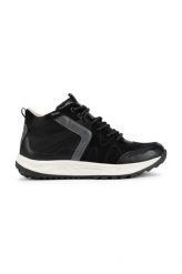Geox sneakersy Delray B Abx kolor czarny. Czarne buty sportowe lifestyle Geox, bez wzorów, z gumy, sportowe, z okrągłym noskiem, bez zapięcia. W wyprzedaży za 359.99 zł.