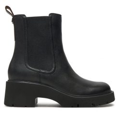 Sztyblety Camper. Czarne botki Camper, bez wzorów, bez obcasa, na płaskiej podeszwie, bez zapięcia. Za 639.99 zł.