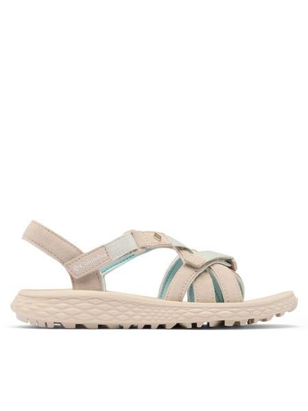 Columbia Sandały Konos Esla 2149711 Beżowy. Brązowe sandały Columbia, bez wzorów, z materiału, bez obcasa, bez zapięcia. Za 269.99 zł.