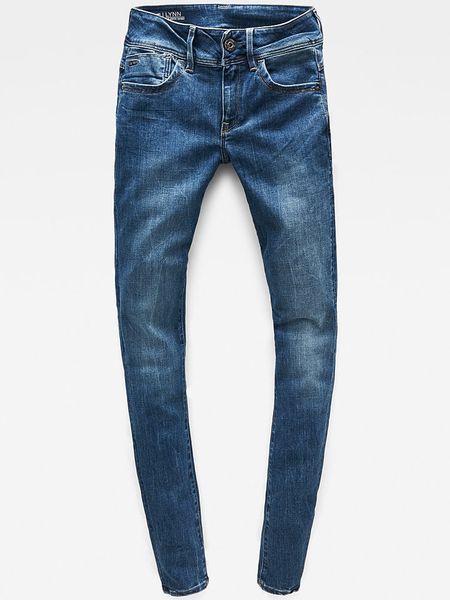 G-Star Dżinsy - Super Skinny fit - w kolorze niebieskim rozmiar: W26/L34. Niebieskie jeansy G-Star, l, z aplikacjami, klasyczne. Za 96.83 zł.