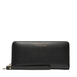 Duży Portfel Damski MICHAEL Michael Kors. Czarne portfele MICHAEL Michael Kors, bez wzorów. Za 489.99 zł.