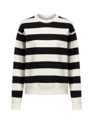 Marie Lund Bluza damska Kobiety Bawełna czarny|biały w paski, L. Białe bluzy Marie Lund, l, bez wzorów, z bawełny, bez ramiączek, bez kaptura. Za 199.95 zł.