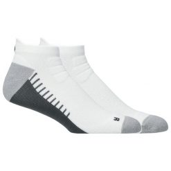 Skarpetki sportowe dla dorosłych Performance Run Ankle Sock. Białe skarpetki ASICS, bez wzorów, z elastanu. Za 69.99 zł.