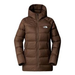 The North Face Hyalite Down Parka damska M/38 - brązowa. Brązowe płaszcze The North Face, na zimę, m, bez wzorów, z poliesteru, casualowe, bez kaptura. Za 1,542.99 zł.