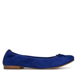 Baleriny Tamaris. Niebieskie baleriny Tamaris, bez wzorów, bez obcasa, bez zapięcia. Za 149.99 zł.