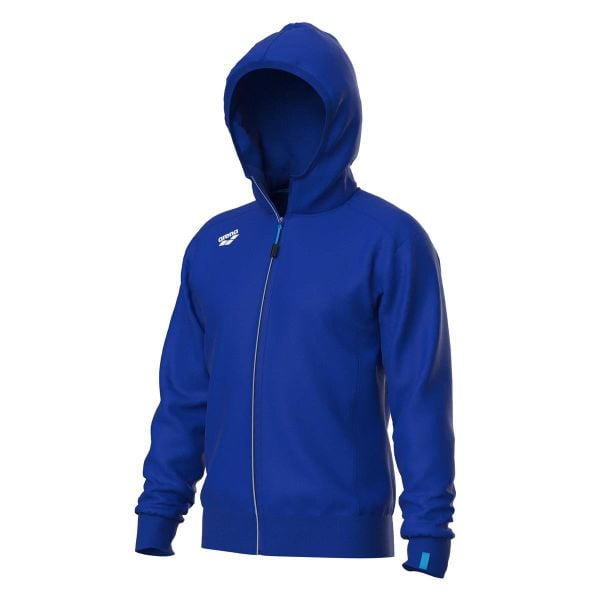 Bluza z kapturem Arena Team Panel. Niebieskie bluzy Arena, s, bez wzorów, z bawełny, z kapturem, na fitness i siłownię. Za 259.75 zł.