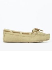 Clarks Skórzane mokasyny w kolorze beżowym rozmiar: 39. Brązowe mokasyny Clarks, bez wzorów. Za 209.82 zł.