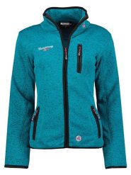 Geographical Norway Kurtka polarowa w kolorze turkusowym rozmiar: M. Niebieskie kurtki Geographical Norway, m, bez wzorów, z polaru, bez kaptura. Za 151.17 zł.