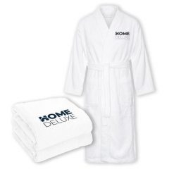 Sauna NOA M. Białe szlafroki damskie HOME DELUXE, m, bez wzorów, z bawełny, bez ramiączek, długie. Za 297.00 zł.