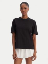 Reebok T-Shirt Suzie RK25505CCW Czarny Relaxed Fit. Czarne t-shirty Reebok, xl, bez wzorów, z bawełny, bez kołnierzyka, bez ramiączek. Za 79.99 zł.