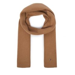 Szalik Tommy Hilfiger. Brązowe szaliki i kominy Tommy Hilfiger, bez wzorów. Za 289.99 zł.