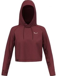 Salewa Bluza funkcyjna w kolorze czerwonym rozmiar: 34. Czerwone bluzy Salewa, bez wzorów, z bawełny, bez ramiączek, z kapturem. Za 184.89 zł.