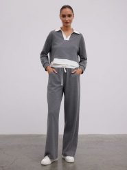 BGN Spodnie w kolorze szarym rozmiar: 38. Szare spodnie materiałowe BGN, bez wzorów, z materiału. Za 144.24 zł.