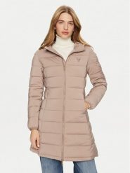 Guess Kurtka puchowa New Aleta V4YL05 WF3X0 Szary Regular Fit. Szare kurtki Guess, xs, z aplikacjami, z puchu, bez kaptura. Za 449.99 zł.