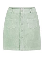 Sublevel Spódnica sztruksowa w kolorze miętowym rozmiar: M. Zielone spódnice Sublevel, m, bez wzorów, ze sztruksu, mini. Za 87.40 zł.
