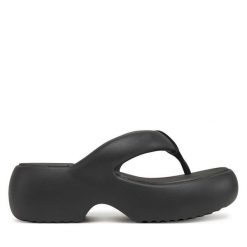 Japonki Melissa. Czarne japonki Melissa, bez wzorów. Za 279.99 zł.