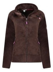 Geographical Norway Kurtka polarowa "Upaline" w kolorze brązowym rozmiar: M. Brązowe kurtki Geographical Norway, m, bez wzorów, z polaru, bez kaptura. Za 113.63 zł.