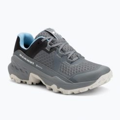 Buty turystyczne damskie Mammut Girun II Low GTX. Szare buty trekkingowe Mammut, bez wzorów, z gore-texu, bez zapięcia, trekkingowe, gore-tex. Za 509.99 zł.