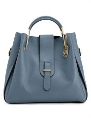 Lucca Baldi Skórzana torebka "Vinci" w kolorze błękitnym - 33 x 28 x 13 cm rozmiar: onesize. Niebieskie torebki klasyczne Lucca Baldi, bez wzorów, z materiału, na ramię, bez dodatków. Za 347.99 zł.