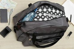 Torba podróżna Beltimore P91 szara błysk. Szare torby podróżne bez wzorów, z materiału, duże. Za 65.99 zł.