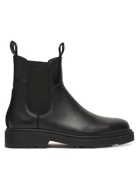 Gant Sztyblety 31551081 Czarny. Czarne botki Gant, bez wzorów, ze skóry, bez obcasa, na płaskiej podeszwie, bez zapięcia. Za 769.99 zł.