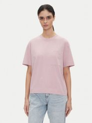 Lee T-Shirt Pocket 112363619 Fioletowy Relaxed Fit. Fioletowe t-shirty Lee, xl, bez wzorów, z bawełny, bez kołnierzyka, bez ramiączek. Za 89.99 zł.