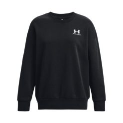 Bluza damska Under Armour Essential Flc OS Crew. Białe bluzy Under Armour, m, bez wzorów, sportowe, bez ramiączek, bez kaptura. Za 276.50 zł.