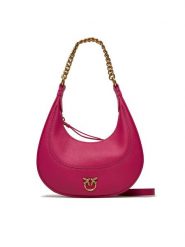 Pinko Torebka Brioche Hobo Mini PE 24 PLTT 101433 A0QO Różowy. Czerwone torebki klasyczne Pinko, bez wzorów, ze skóry, bez dodatków. Za 699.99 zł.
