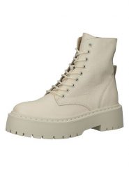 Steve Madden Skórzane botki w kolorze beżowym rozmiar: 40. Brązowe botki Steve Madden, bez wzorów, bez obcasa, bez zapięcia. Za 351.59 zł.