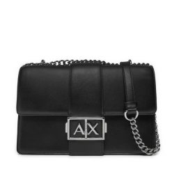 Torebka Armani Exchange. Czarne kopertówki Armani Exchange, bez wzorów, wizytowe, bez dodatków. Za 699.99 zł.