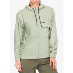 Bluza rozpinana damska Columbia Skien Valley Hooded LS Shirt. Zielone bluzy Columbia, l, bez wzorów, bez ramiączek, bez kaptura. Za 303.99 zł.