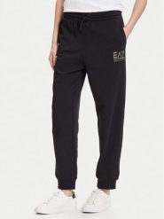 EA7 Emporio Armani Spodnie dresowe 7W000418 AF12473 MC021 Czarny Regular Fit. Czarne spodnie dresowe EA7 Emporio Armani, bez wzorów, z bawełny. Za 299.99 zł.