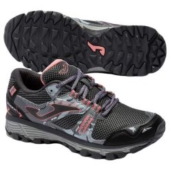Buty damskie sportowe Joma TK.Shock do biegania w terenie. Szare buty do biegania Joma, bez wzorów, bez zapięcia, do biegania. Za 261.65 zł.
