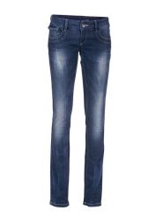 Heine Dżinsy - Slim fit - w kolorze granatowym rozmiar: W18. Niebieskie jeansy Heine, bez wzorów, klasyczne. Za 171.95 zł.