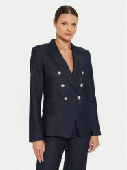 Marciano Guess Marynarka 4YPN17 7238A Granatowy Regular Fit. Niebieskie marynarki i żakiety Marciano Guess, z aplikacjami, z bawełny, bez ramiączek. Za 609.99 zł.