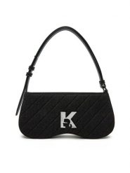 Karl Lagerfeld Jeans Torebka A1W30287 Czarny. Czarne torebki klasyczne Karl Lagerfeld Jeans, bez wzorów, z jeansu, bez dodatków. Za 399.99 zł.