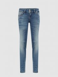 LTB Dżinsy "Molly M" - Slim fit - w kolorze niebieskim rozmiar: W33/L30. Niebieskie jeansy LTB, l, z aplikacjami, ze skóry, klasyczne. Za 122.96 zł.