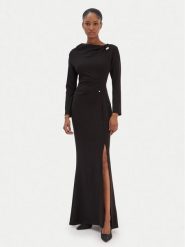 Rinascimento Sukienka koktajlowa CFC0126572003 Czarny Slim Fit. Czarne sukienki Rinascimento, l, bez wzorów, z syntetyku, wizytowe, bez kołnierzyka, bez ramiączek. Za 669.99 zł.