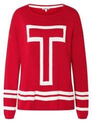 Timezone Sweter w kolorze czerwonym rozmiar: M. Czerwone swetry Timezone, m, bez wzorów, z bawełny, bez ramiączek. Za 92.42 zł.