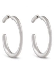 Calvin Klein Kolczyki 35000452 Srebrny. Szare kolczyki Calvin Klein, metalowe. Za 259.99 zł.